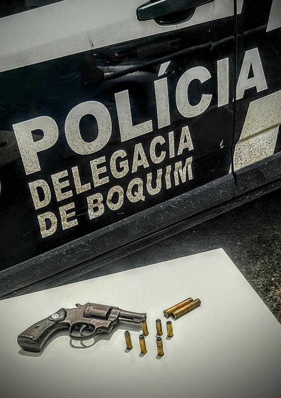 Em Boquim, agressor é preso e arma de fogo apreendida em ocorrência de violência doméstica