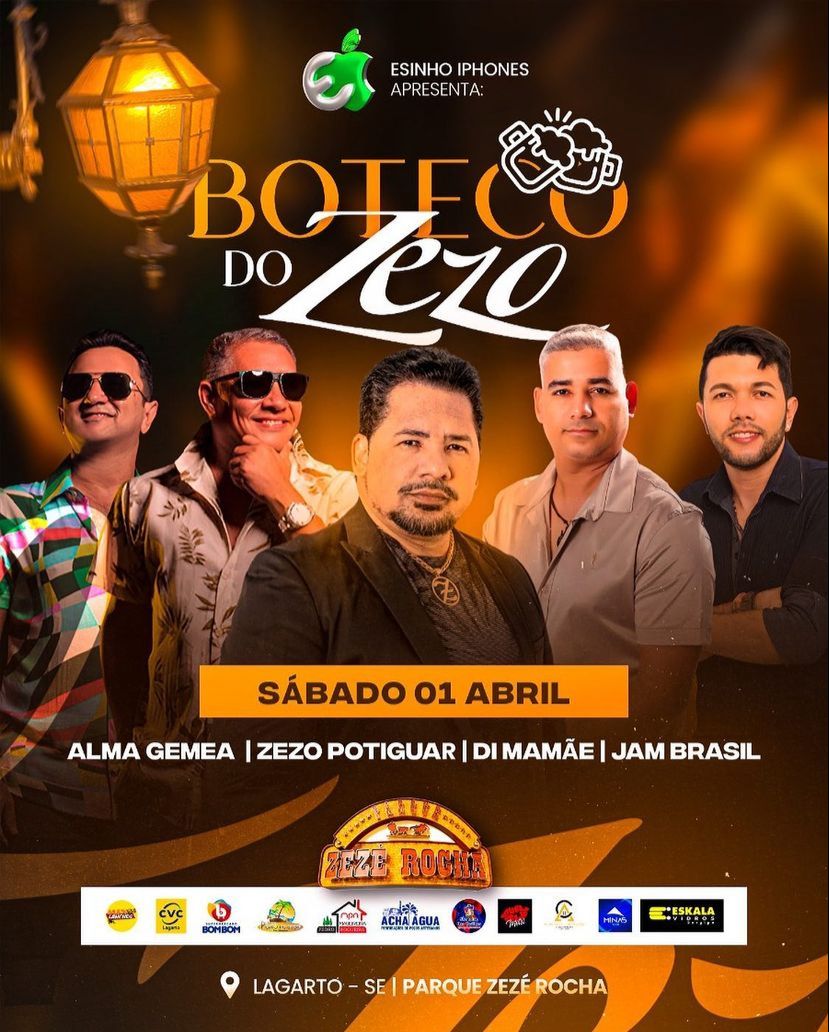 Boteco do Zezo acontece em abril no Parque Rocha