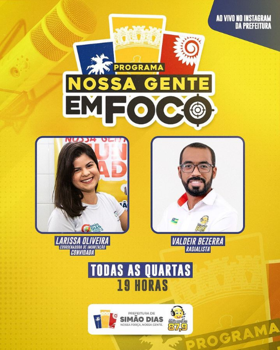 Programa Nossa Gente em Foco estreia nesta quarta na Simão Dias FM