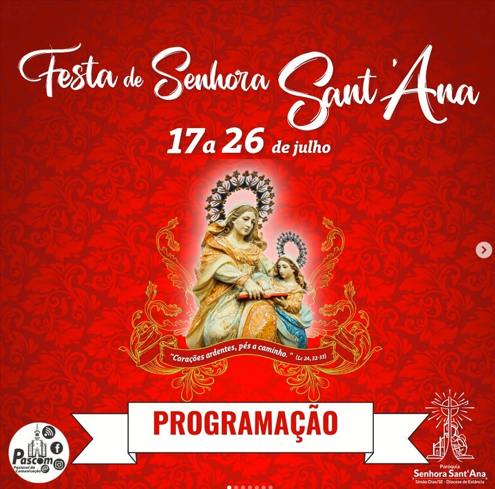 Pedal marcará início da Festa de Senhora Sant’Ana no dia 16 em Simão Dias