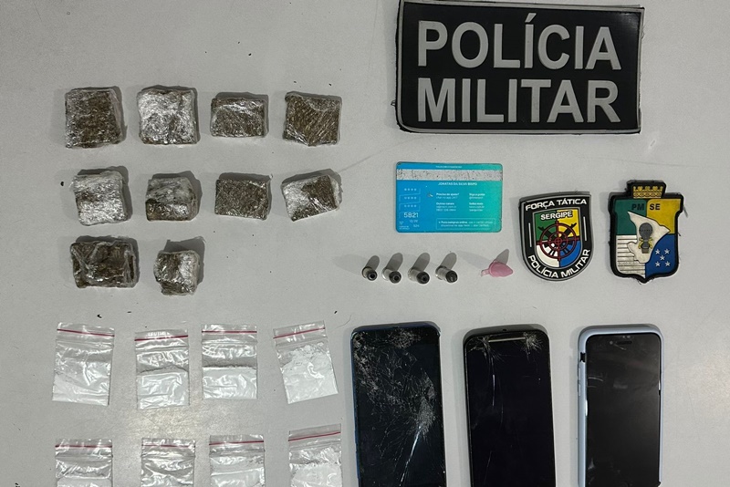 PM apreende adolescentes por ato infracional semelhante ao tráfico de drogas em Lagarto