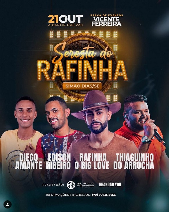 Seresta do Rafinha movimenta Simão Dias neste sábado